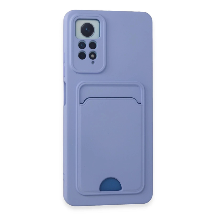 BFS  Xiaomi Redmi Note 11 Pro Kılıf Kelvin Kartvizitli Silikon - Lila
