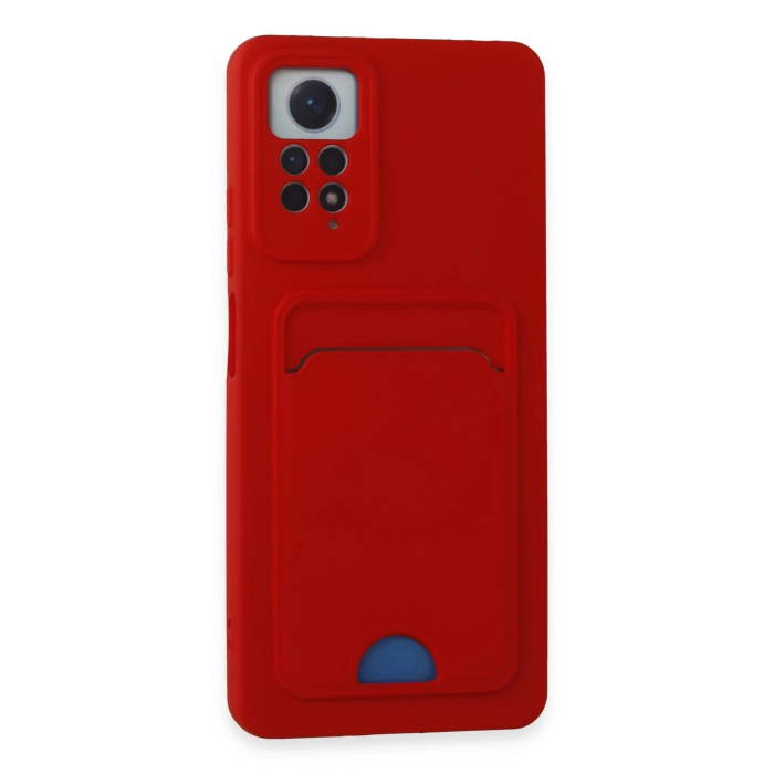 BFS  Xiaomi Redmi Note 11 Pro Kılıf Kelvin Kartvizitli Silikon - Kırmızı