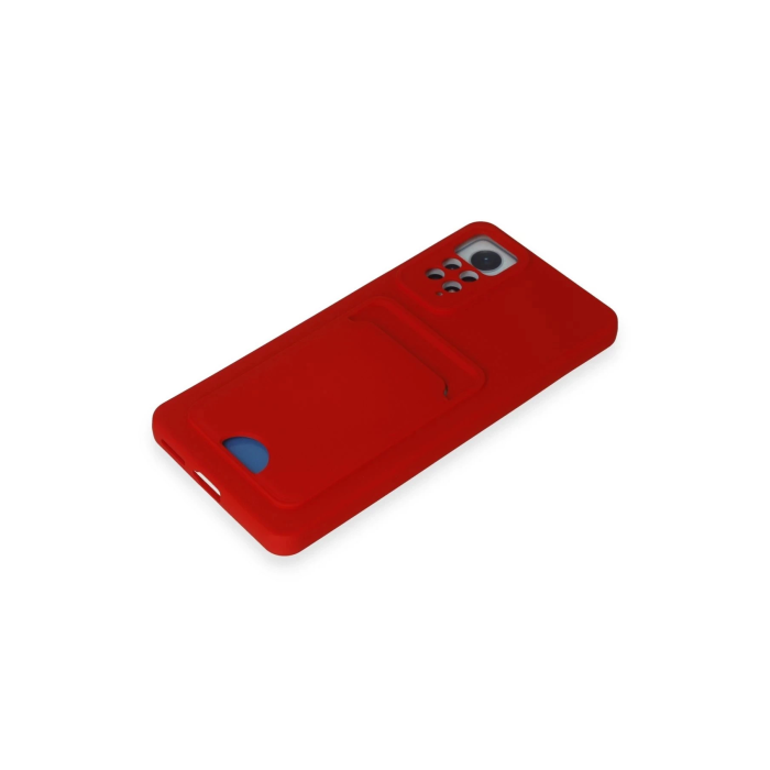 BFS  Xiaomi Redmi Note 11 Pro Kılıf Kelvin Kartvizitli Silikon - Kırmızı