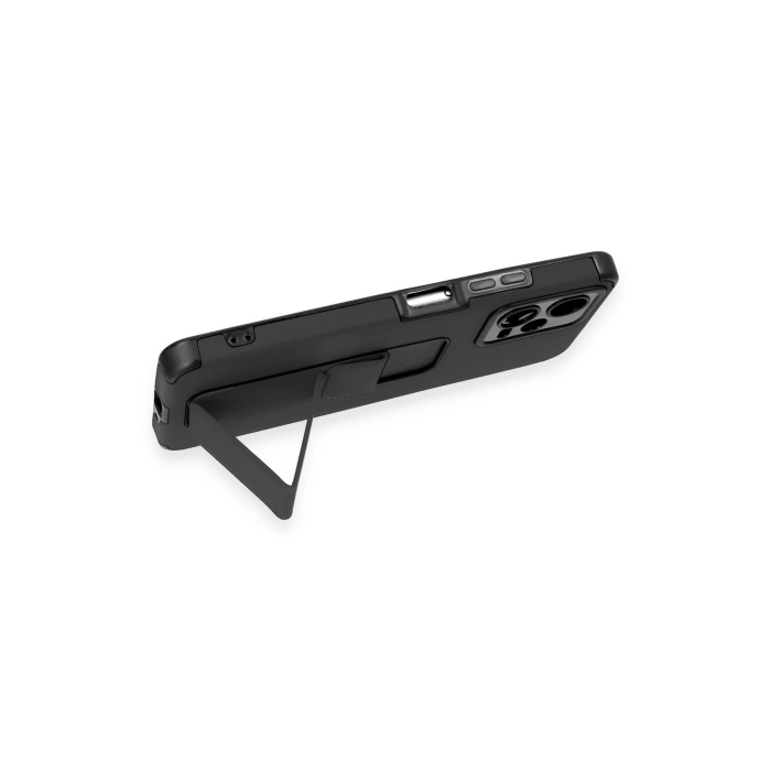 BFS  Xiaomi Poco X5 5G Kılıf Mega Standlı Silikon - Siyah