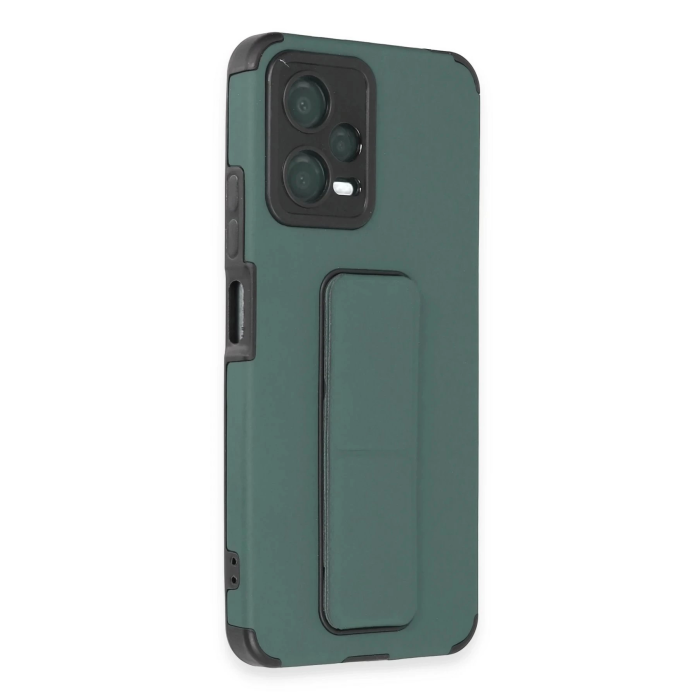 BFS  Xiaomi Poco X5 5G Kılıf Mega Standlı Silikon - Yeşil