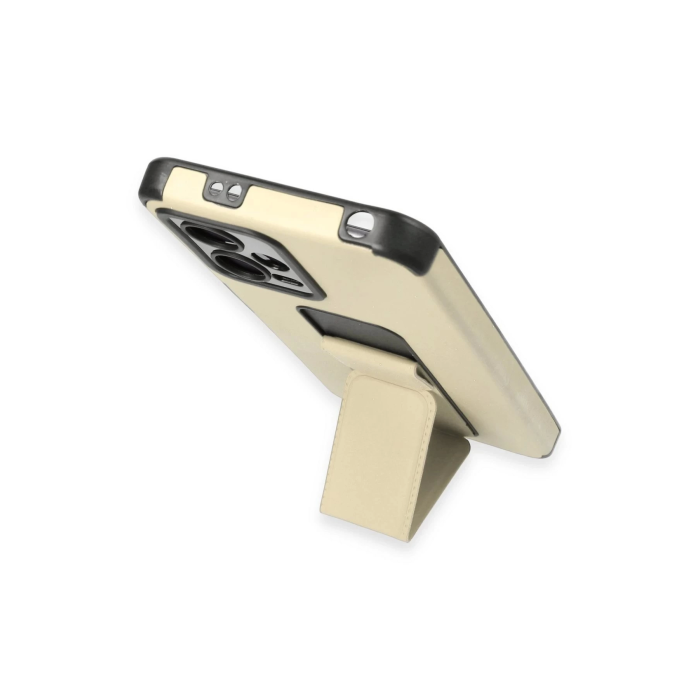 BFS  Xiaomi Poco X5 5G Kılıf Mega Standlı Silikon - Gold