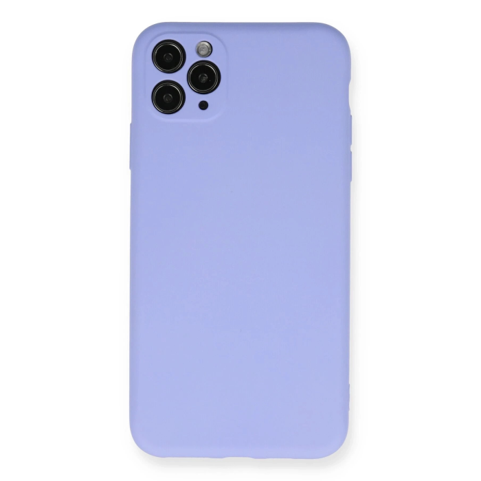 BFS  iPhone 11 Pro Max Kılıf Nano içi Kadife Silikon - Lila