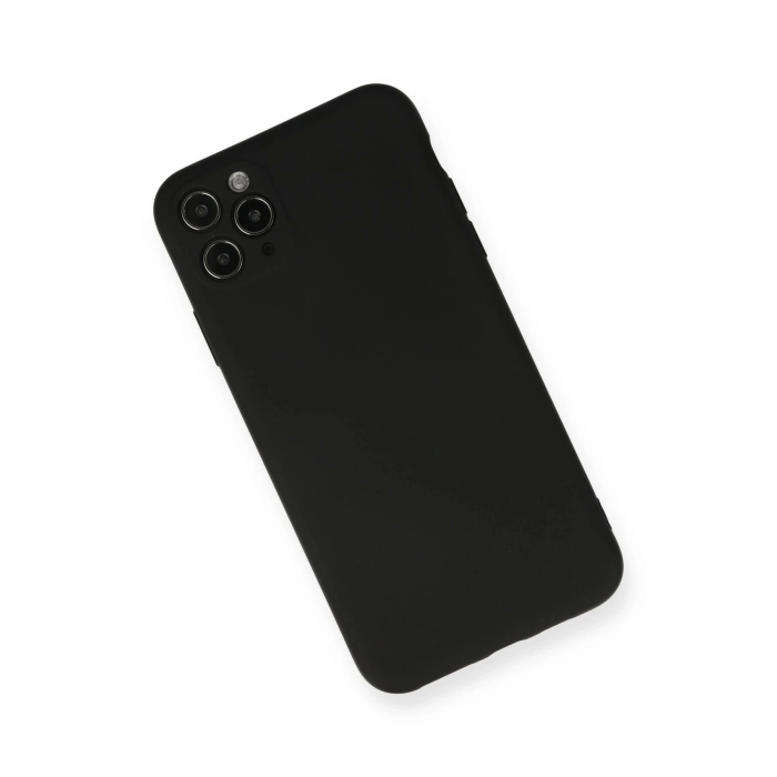 BFS  iPhone 11 Pro Max Kılıf Nano içi Kadife Silikon - Siyah