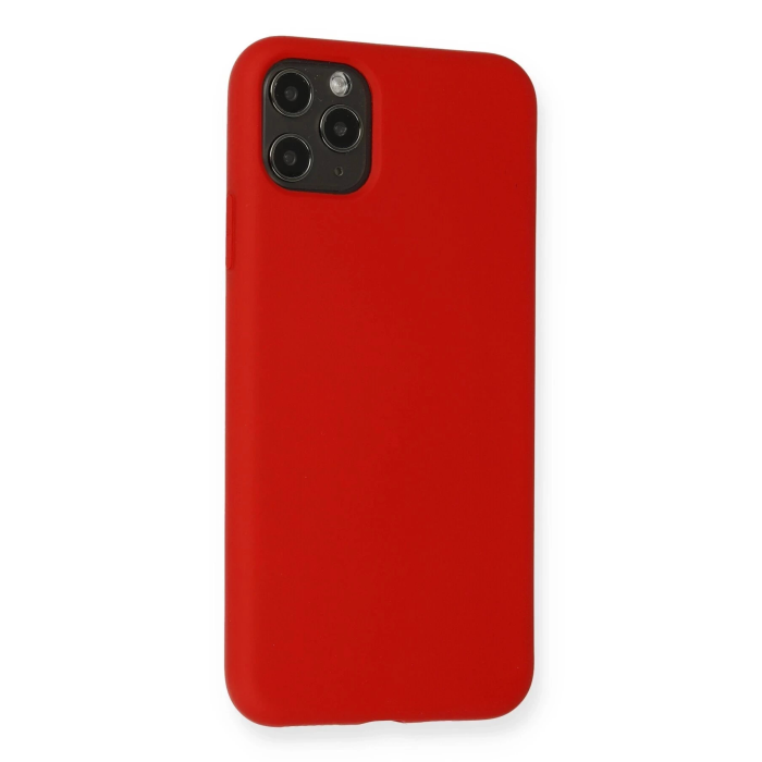 BFS  iPhone 11 Pro Max Kılıf Nano içi Kadife Silikon - Kırmızı