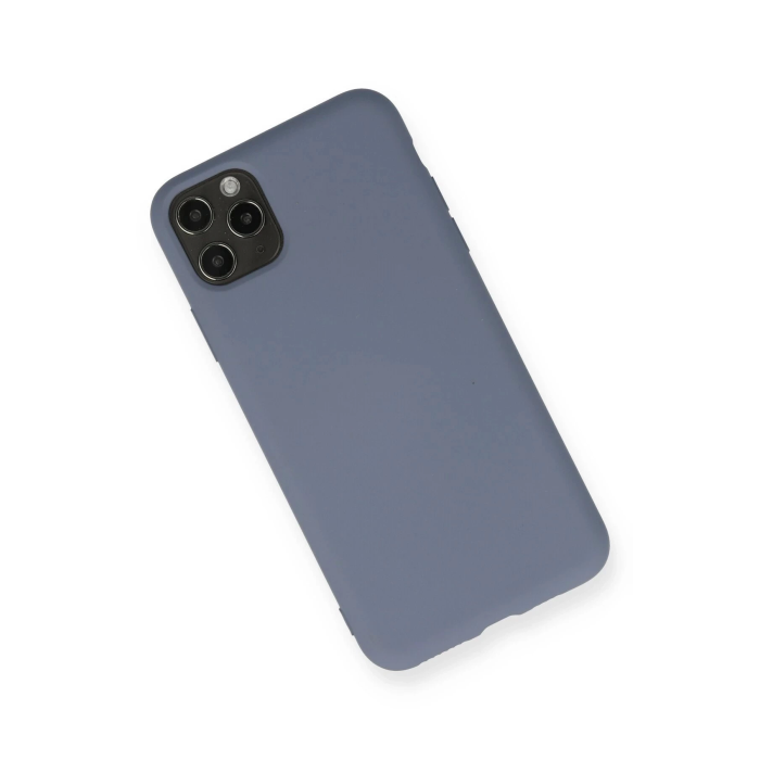 BFS  iPhone 11 Pro Max Kılıf Nano içi Kadife Silikon - Gri