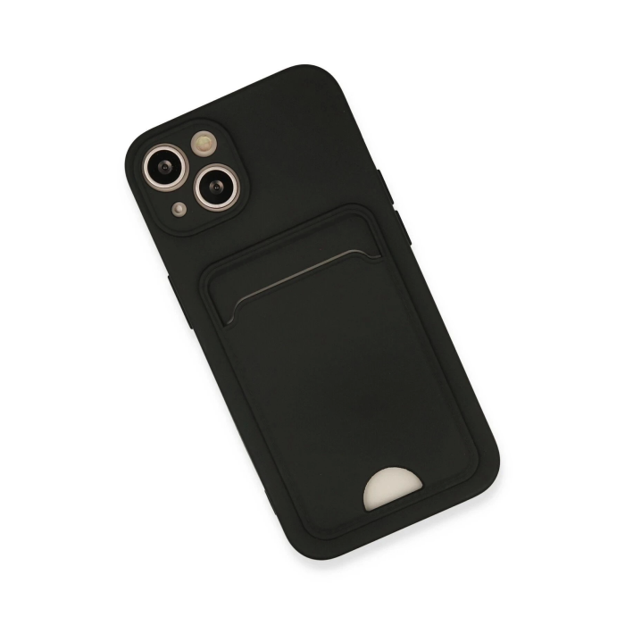 BFS  iPhone 13 Kılıf Kelvin Kartvizitli Silikon - Siyah