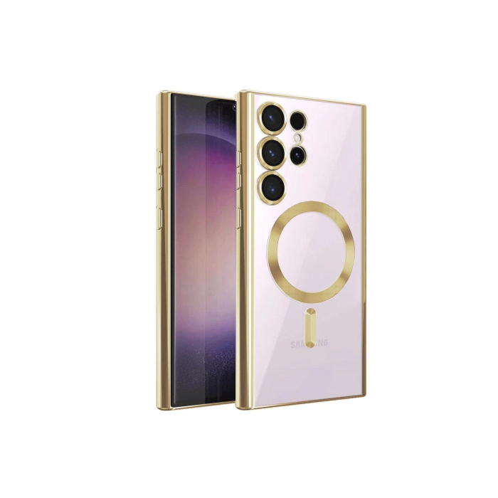 BFS  Samsung Galaxy S24 Ultra Kılıf Kross Magneticsafe Kapak - Gold