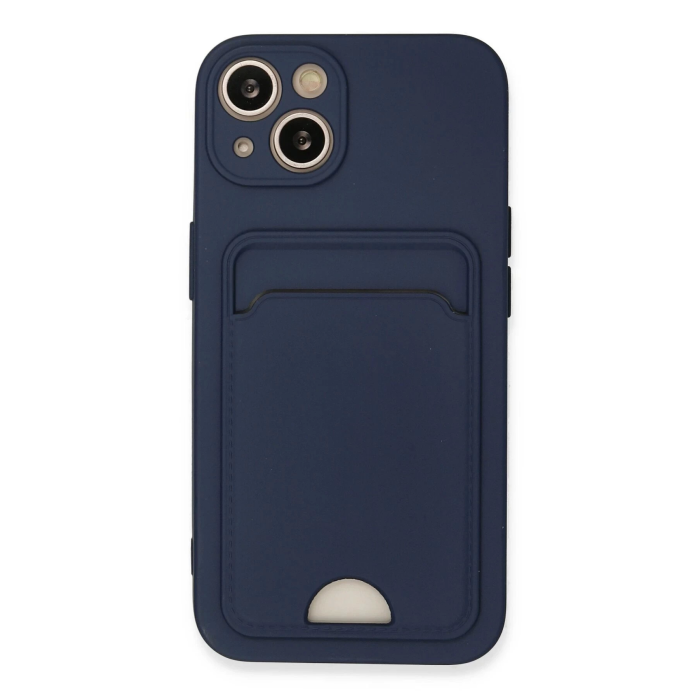 BFS  iPhone 13 Kılıf Kelvin Kartvizitli Silikon - Lacivert