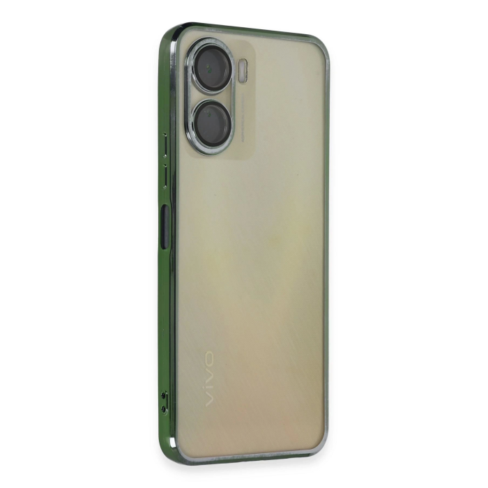BFS  Vivo Y16 Kılıf Razer Lensli Silikon - Yeşil