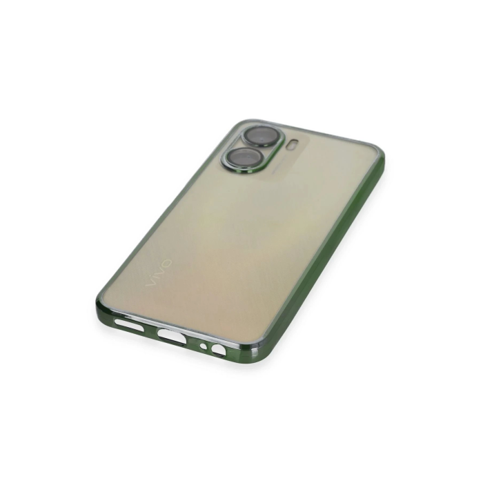 BFS  Vivo Y16 Kılıf Razer Lensli Silikon - Yeşil