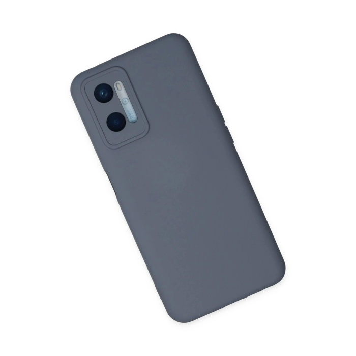 BFS  Oppo A96 Kılıf Nano içi Kadife Silikon - Gri