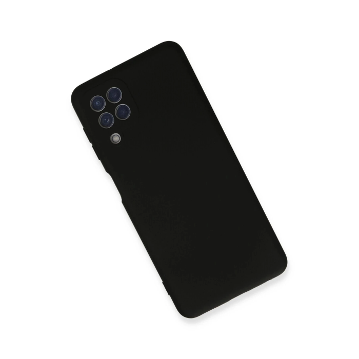 BFS  Samsung Galaxy A22 Kılıf Nano içi Kadife Silikon - Siyah