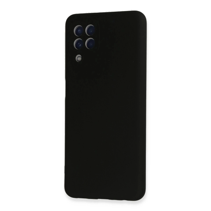 BFS  Samsung Galaxy A22 Kılıf Nano içi Kadife Silikon - Siyah