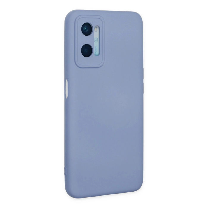 BFS  Oppo A96 Kılıf Nano içi Kadife Silikon - Lila