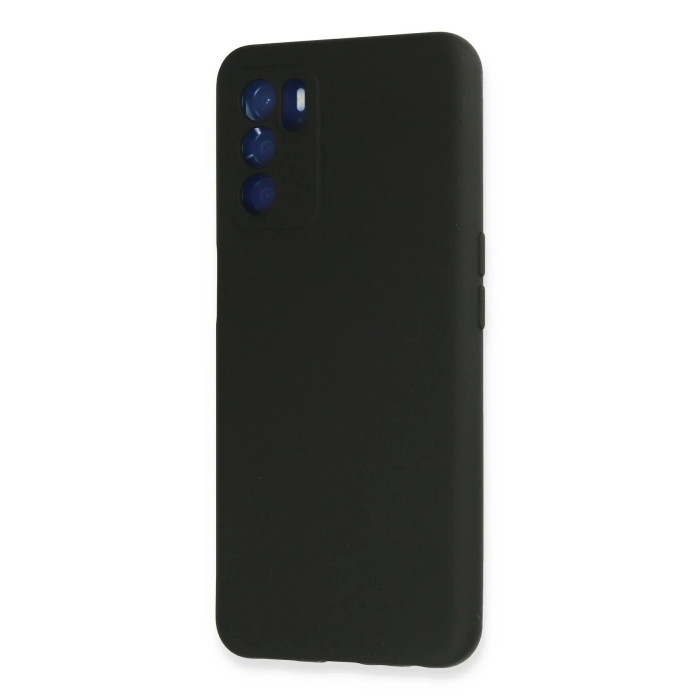 BFS  Oppo A16 Kılıf Nano içi Kadife Silikon - Siyah