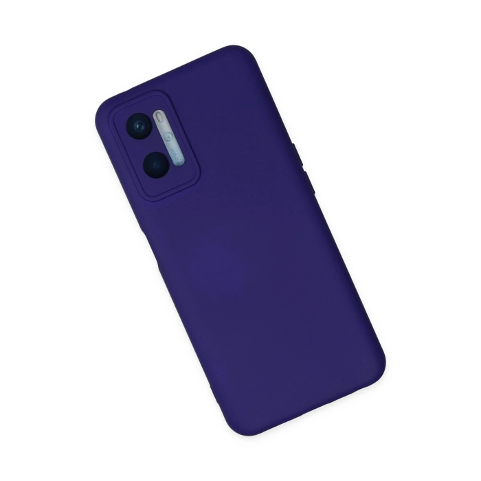BFS  Oppo A96 Kılıf Nano içi Kadife Silikon - Mor