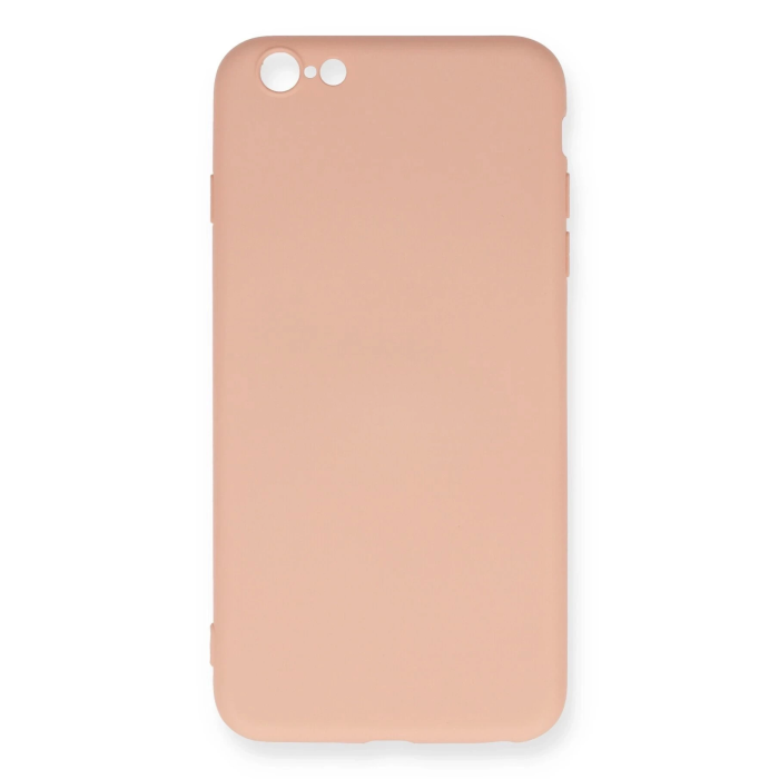 BFS  iPhone 6 Plus Kılıf Nano içi Kadife Silikon - Pudra