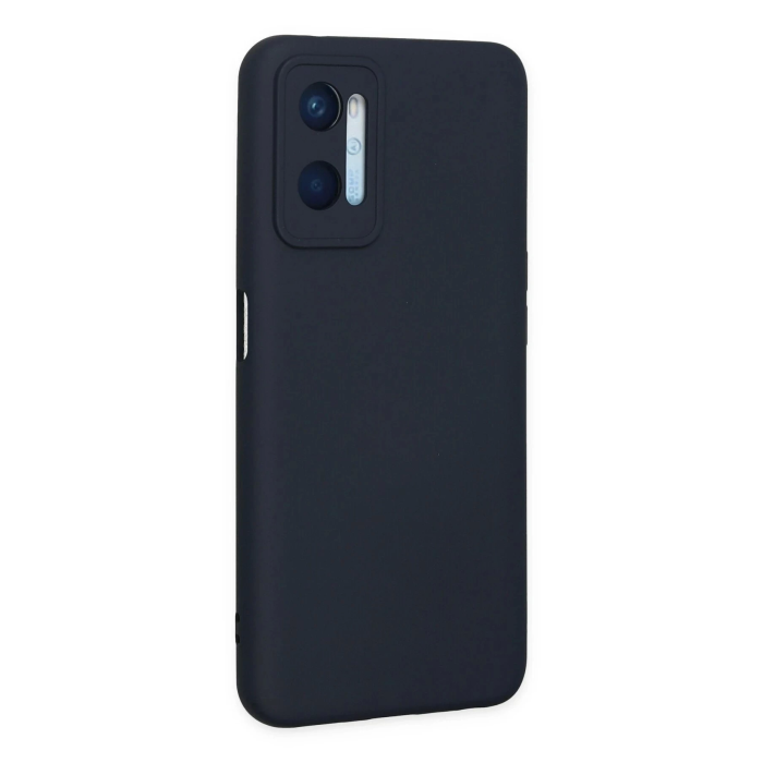 BFS  Oppo A96 Kılıf Nano içi Kadife Silikon - Lacivert
