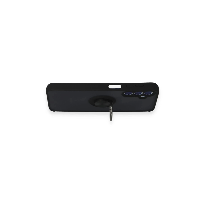 BFS  Samsung Galaxy M34 5G Kılıf Montreal Yüzüklü Silikon Kapak - Siyah
