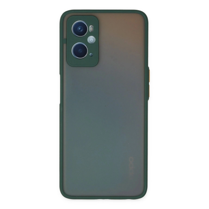 BFS  Oppo A96 Kılıf Montreal Silikon Kapak - Yeşil