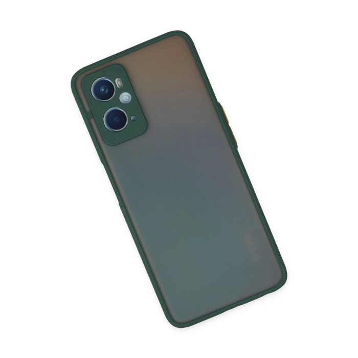 BFS  Oppo A96 Kılıf Montreal Silikon Kapak - Yeşil