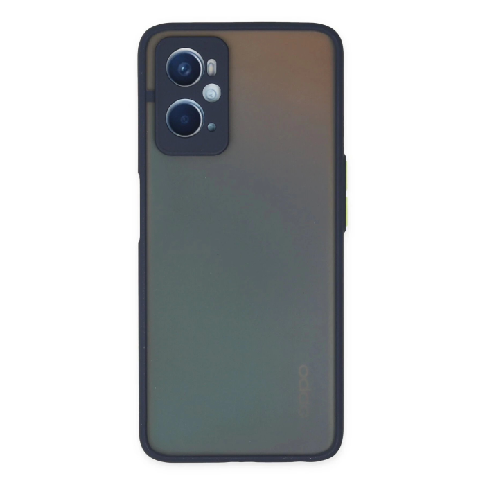 BFS  Oppo A96 Kılıf Montreal Silikon Kapak - Lacivert