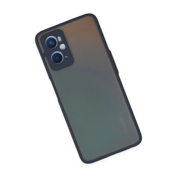 BFS  Oppo A96 Kılıf Montreal Silikon Kapak - Lacivert