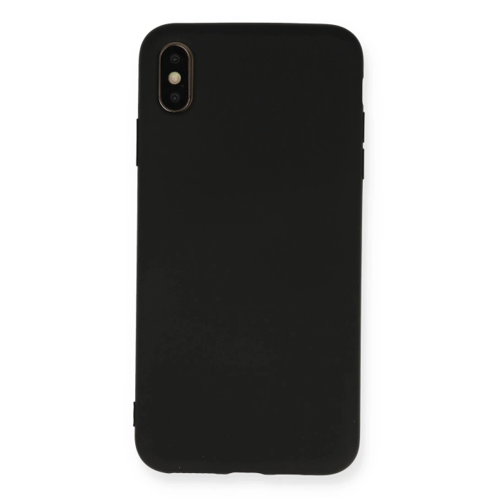 BFS  iPhone X Kılıf Nano içi Kadife Silikon - Siyah