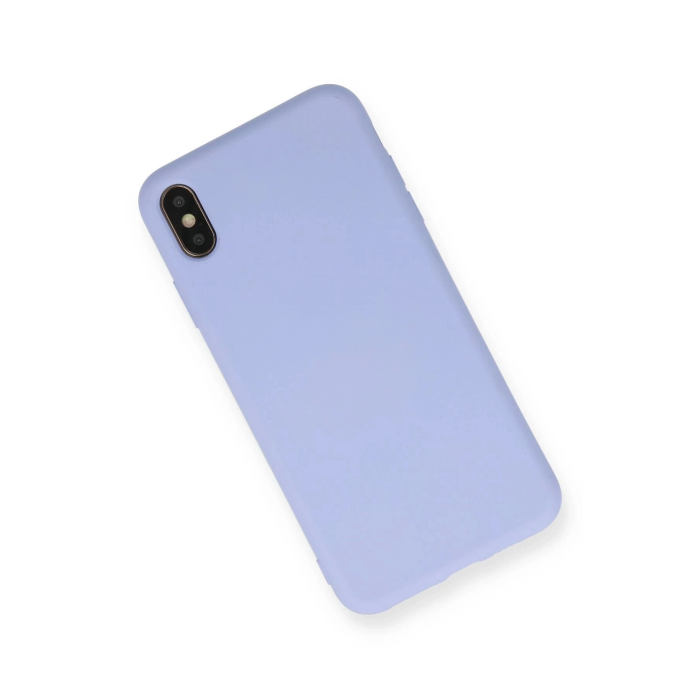 BFS  iPhone X Kılıf Nano içi Kadife Silikon - Lila
