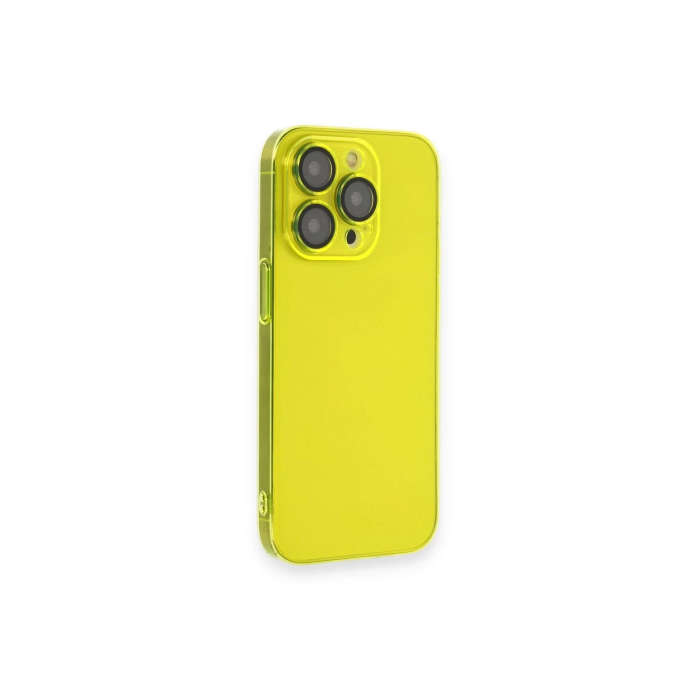 BFS  iPhone 13 Pro Kılıf Armada Lensli Kapak - Sarı