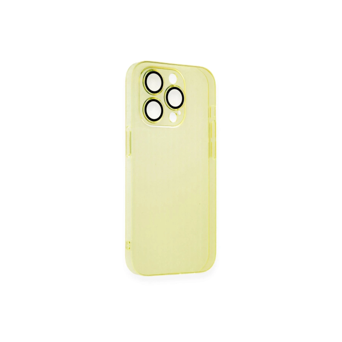 BFS  iPhone 13 Pro Kılıf Armada Lensli Kapak - Sarı