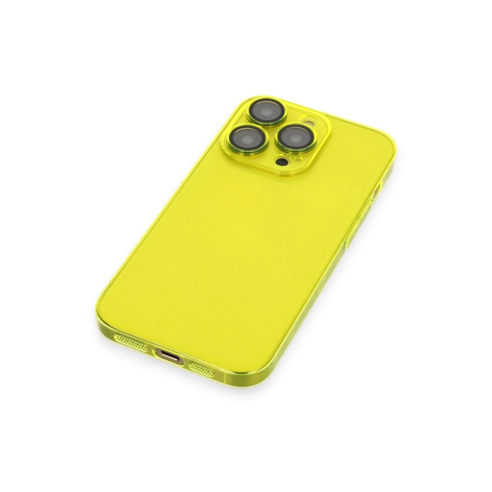 BFS  iPhone 13 Pro Max Kılıf Armada Lensli Kapak - Sarı