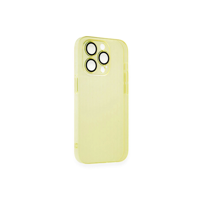 BFS  iPhone 13 Pro Max Kılıf Armada Lensli Kapak - Sarı