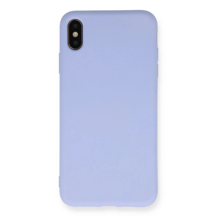 BFS  iPhone XS Max Kılıf Nano içi Kadife Silikon - Lila