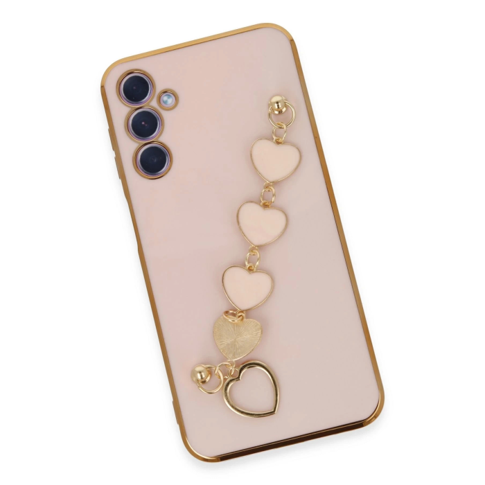 BFS  Samsung Galaxy A24 4G Kılıf Esila Silikon - Pudra