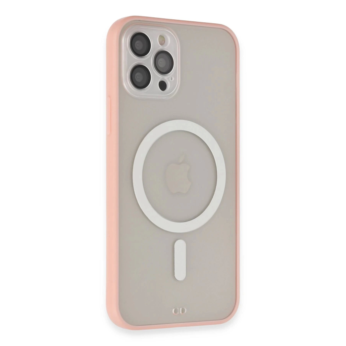 BFS  iPhone 12 Pro Max Kılıf Grand Magneticsafe Kapak - Pembe