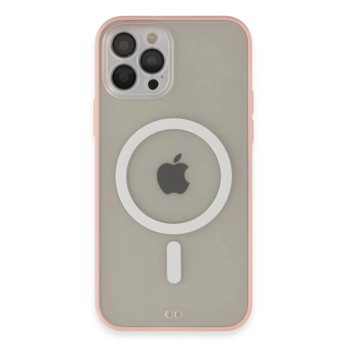 BFS  iPhone 12 Pro Max Kılıf Grand Magneticsafe Kapak - Pembe