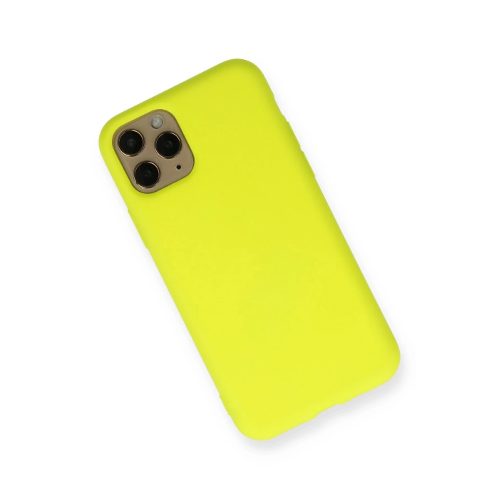 BFS  iPhone 11 Pro Kılıf Nano içi Kadife Silikon - Sarı