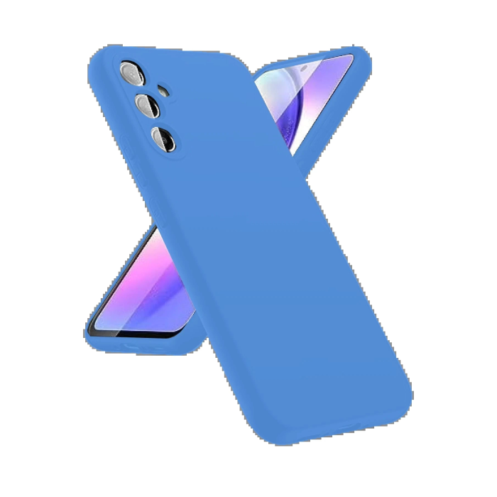 BFS  Samsung Galaxy A24 4G Kılıf First Silikon - Mavi