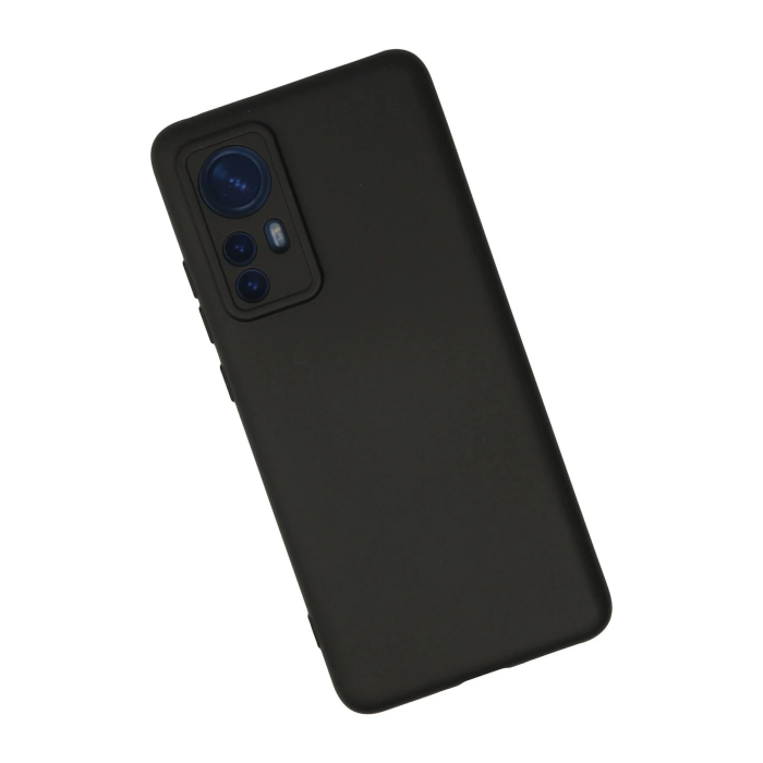 BFS  Xiaomi Mi 12 Kılıf Nano içi Kadife Silikon - Siyah