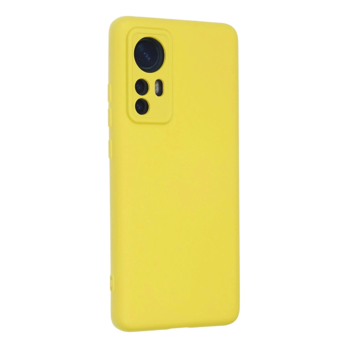 BFS  Xiaomi Mi 12 Kılıf Nano içi Kadife Silikon - Sarı