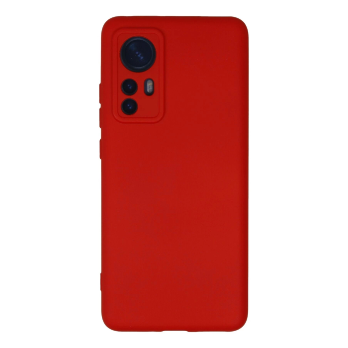 BFS  Xiaomi Mi 12 Kılıf Nano içi Kadife Silikon - Kırmızı