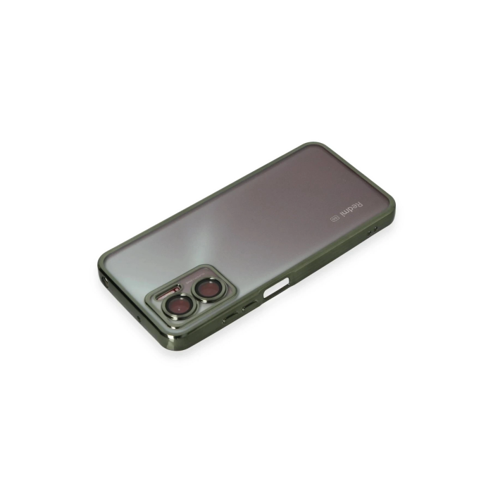 BFS  Xiaomi Redmi 10 5G Kılıf Razer Lensli Silikon - Yeşil
