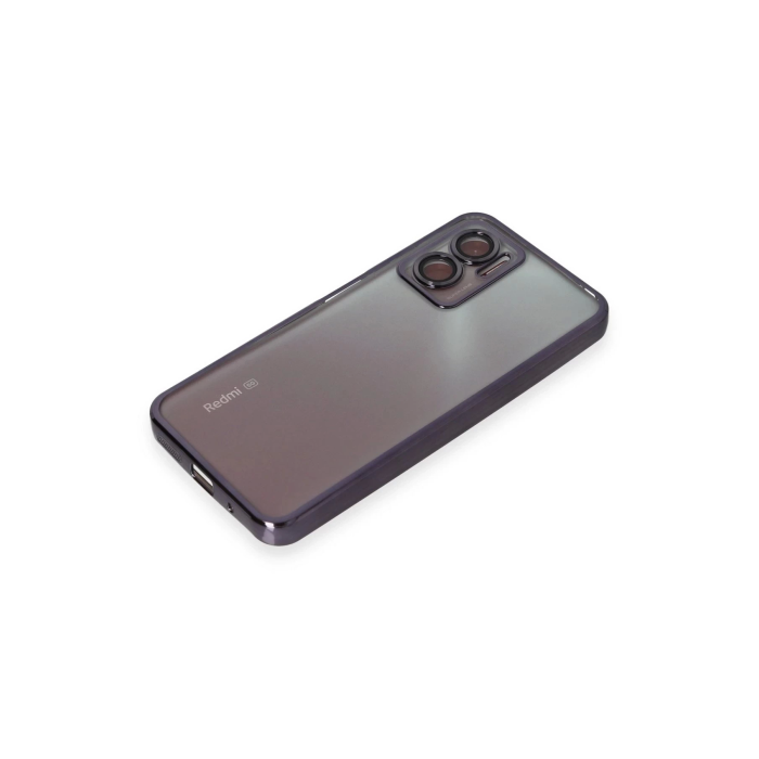 BFS  Xiaomi Redmi 10 5G Kılıf Razer Lensli Silikon - Mor