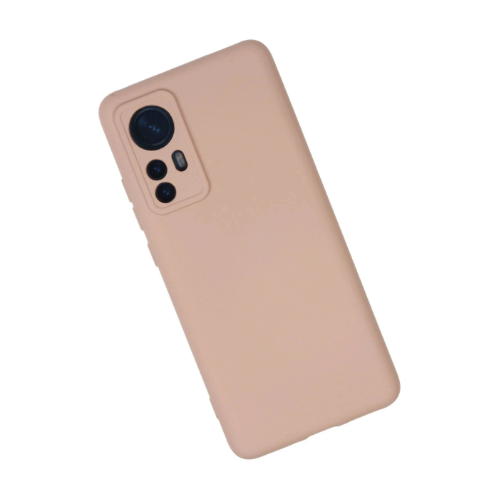 BFS  Xiaomi Mi 12 Kılıf Nano içi Kadife Silikon - Pudra