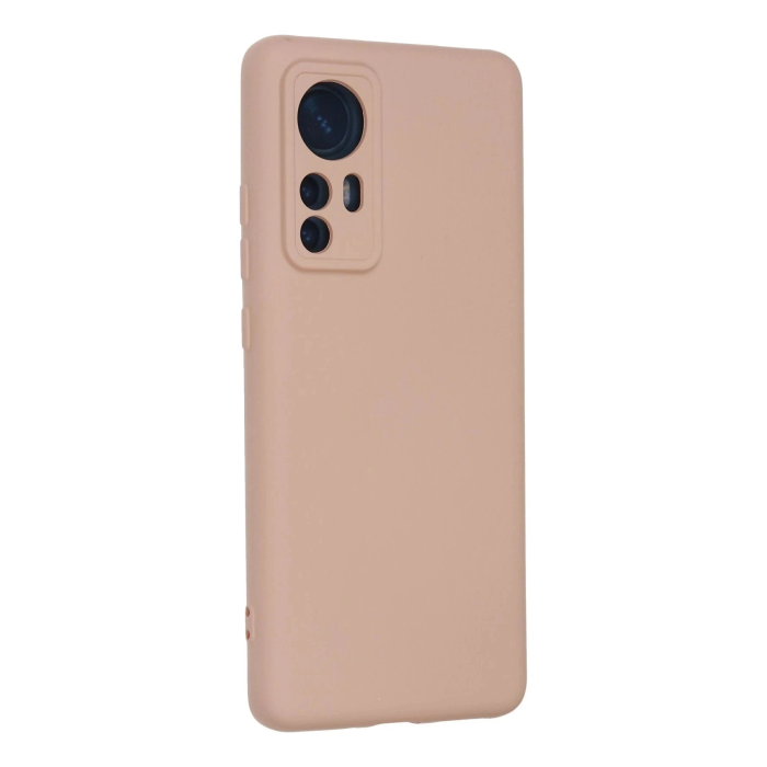 BFS  Xiaomi Mi 12 Kılıf Nano içi Kadife Silikon - Pudra