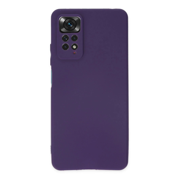 BFS  Xiaomi Redmi Note 11 Pro Kılıf First Silikon - Mürdüm