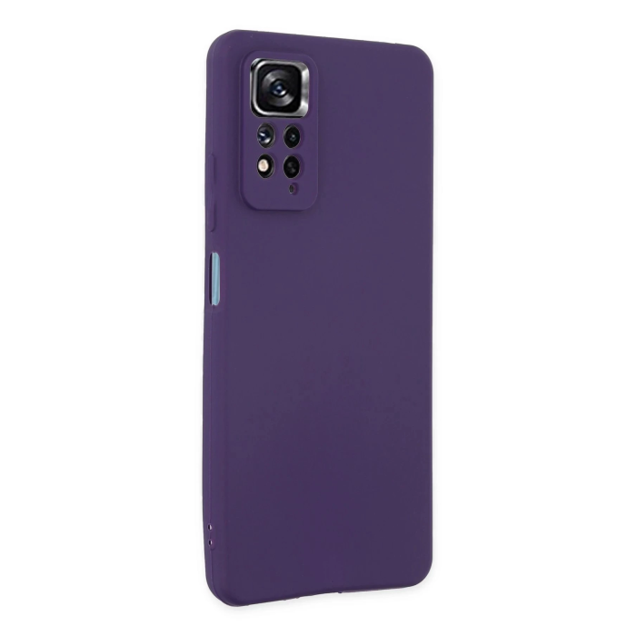 BFS  Xiaomi Redmi Note 11 Pro Kılıf First Silikon - Mürdüm