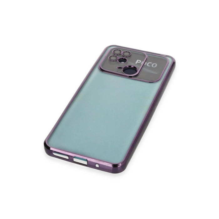 BFS  Xiaomi Redmi 10C Kılıf Razer Lensli Silikon - Mor